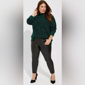 NWT FTF Faux leather legging pants 2X